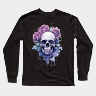 Blooming Skull Long Sleeve T-Shirt